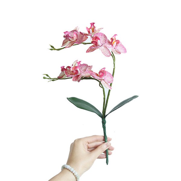 Artificial Flower Branch Silk Artificial Moth Orchid Butterfly Orchid for DIY House Wedding Festival Home Decoration: A