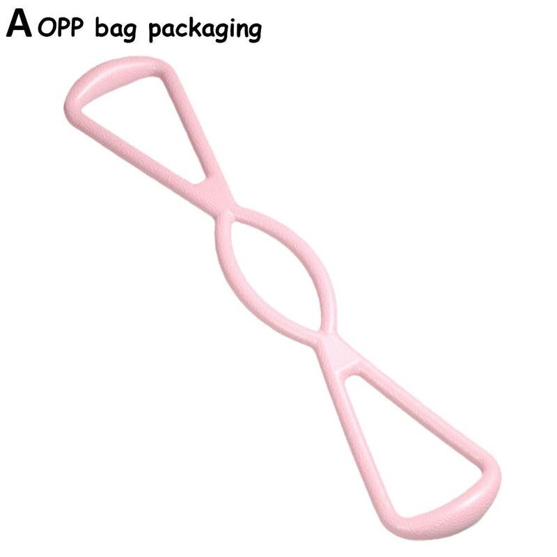 TPR Resistance Bands 8 Rally Beautiful Back Open Shoulders Chest Expansion Yoga Elastic Band High Elastic Fitness Equipment: Pink