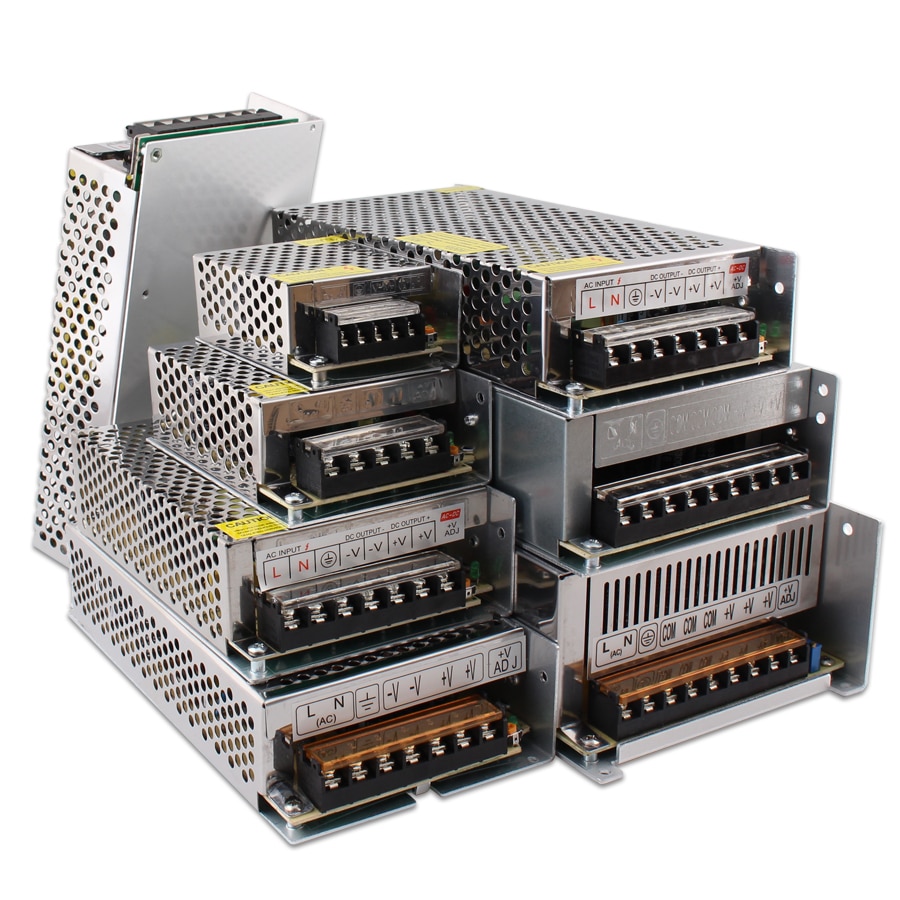 12V Power Supply AC DC 12V 2A 3A 5A 10A 15A 20A AC DC Adapter 220 To 12v Power Supply Source 500w 220v 12v Led Transformer