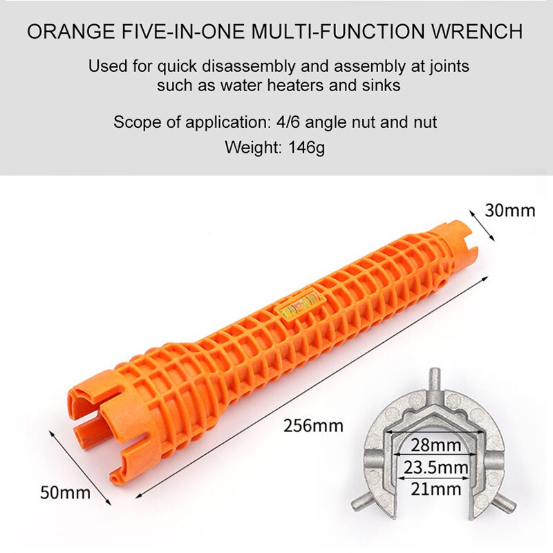 Bathroom wrench faucet installation tool multifunctional household plumbing kitchen faucet repair and removal tool