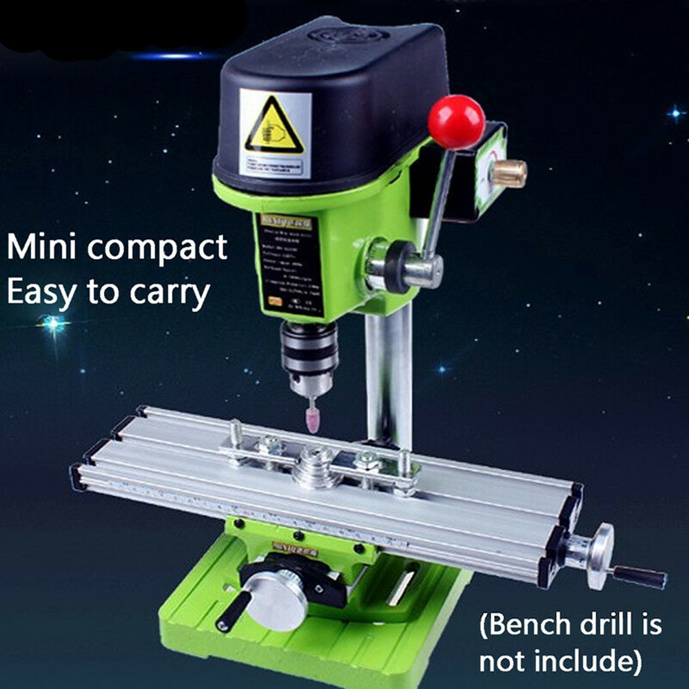 Mini-præcision multifunktionel bore fræsemaskine bænk bore skruestik armatur arbejdsbord justering koordinere bord fræsning