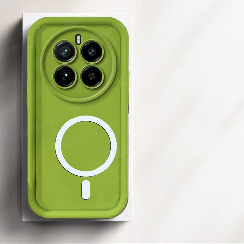 Für Realme 12 5G / 12X 5G Plus / 12 Pro 5G / Realme 12 Pro Plus Capa Hülle mit magnetischer Aufkleberabdeckung für kabelloses Laden: PC + TPU / Dark Grau