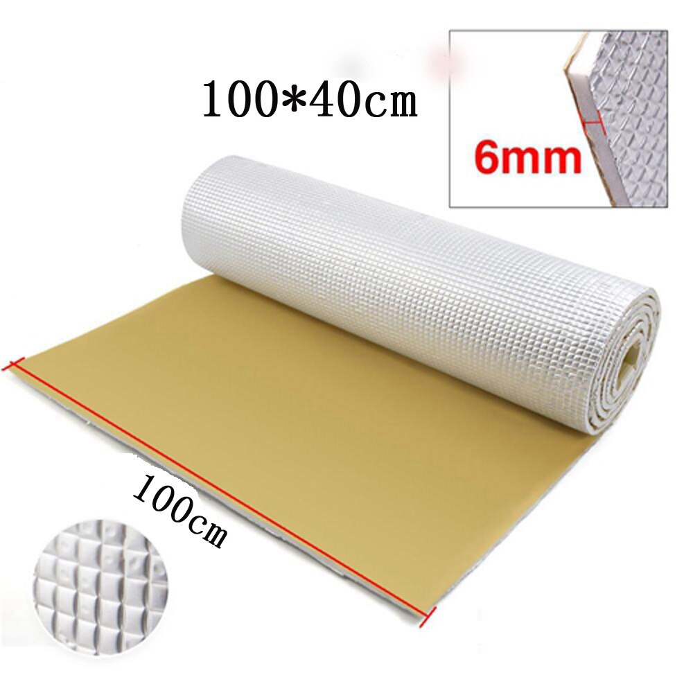 Universal Sound Insulation Mat Interior Inner Aluminum+PE cotton Parts: Silver