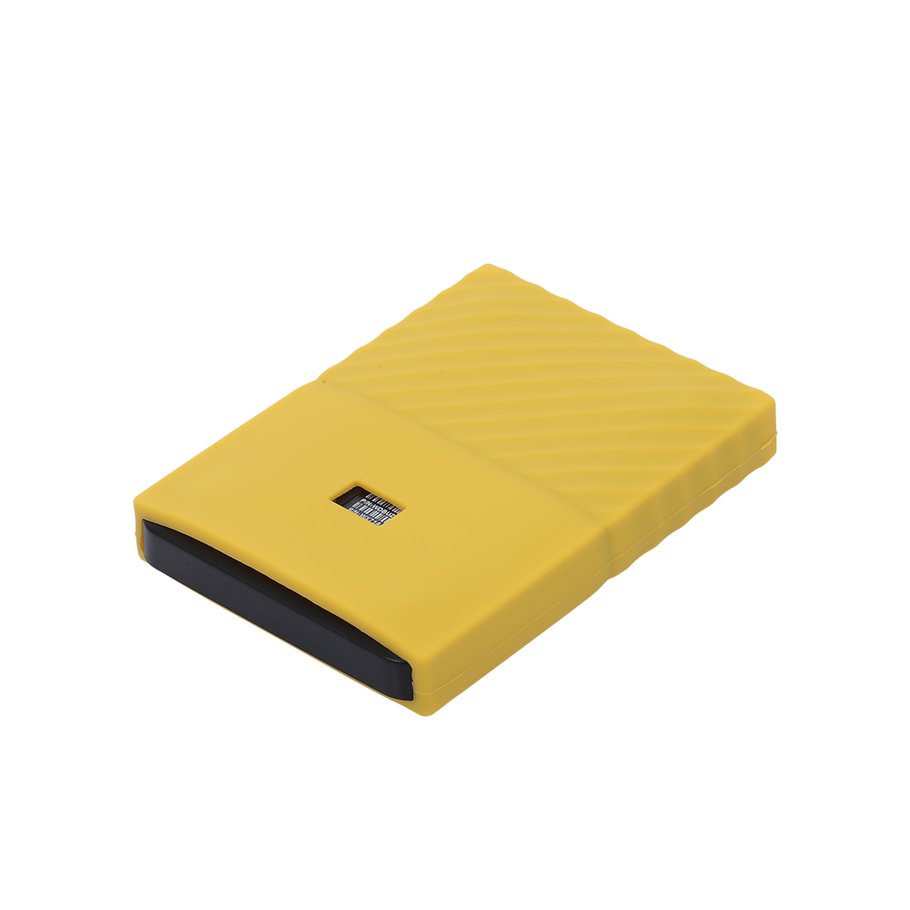 Hard Drive Silicone Case Hard Disk Non-Slip Protective Cover Scratch & Shock Proof Protector SleeveSSD Sheath: yellow