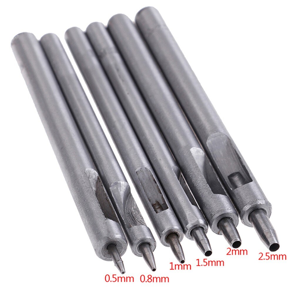 Stanzen Leder Loch Punch Leder Handwerk Hohl Locher 0,5mm-10mm Für Metall Dichtungen Leder Punch Werkzeuge