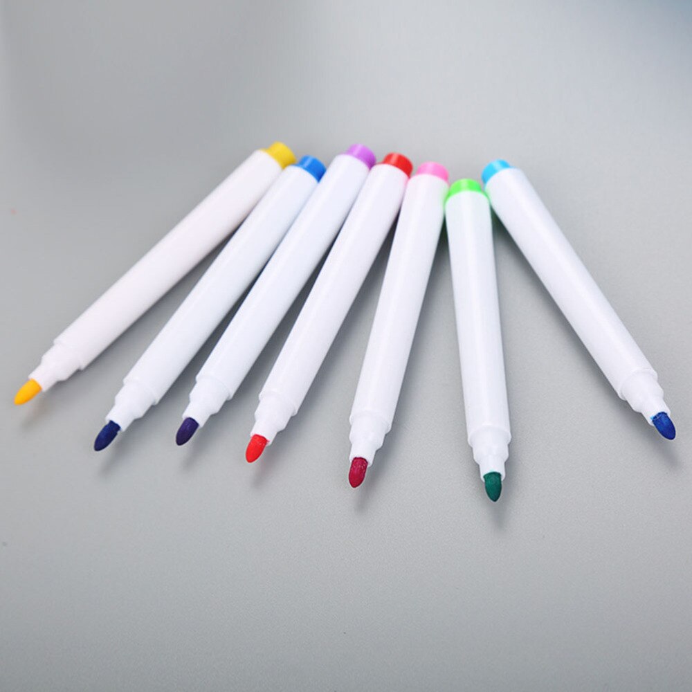 24pcs Erasable Whiteboard Pen Magnetic Whiteboard Pen Erasable Marker Carrying Brush (8 Colors)