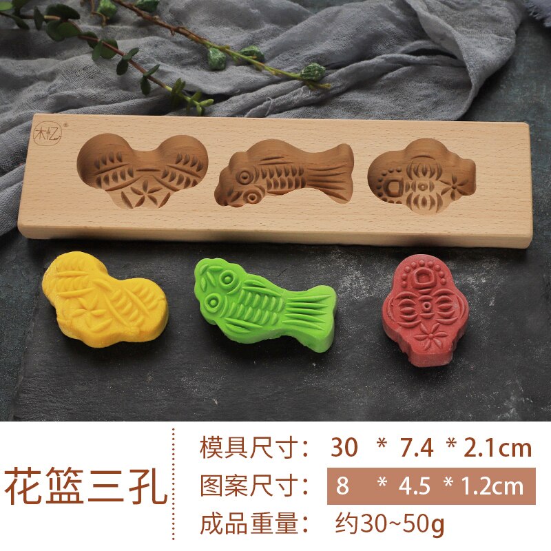 Bakvorm bakvorm antiaanbak bakkerij accessoires hout oven gereedschap milieuvriendelijke bakvorm set pasticceria thuis keuken  db60hp: Stijl 5