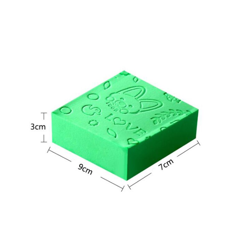 Doux bébé bain douche éponge PVA multifonction PVA Super absorbant éponge pour Auto lavage poussière nettoyage doux éponges brosse: S Green