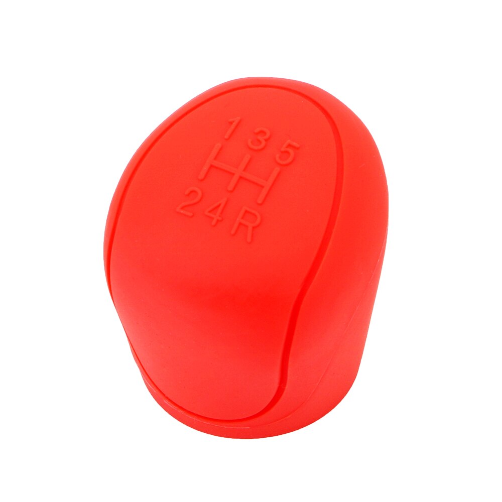 For ESCORT Ford Focus 2 3 4 MK2 MK3 MK4 MT - Car Gear Shift Collars Car-styling Silicone Gear Head Shift Knob Cover: Red