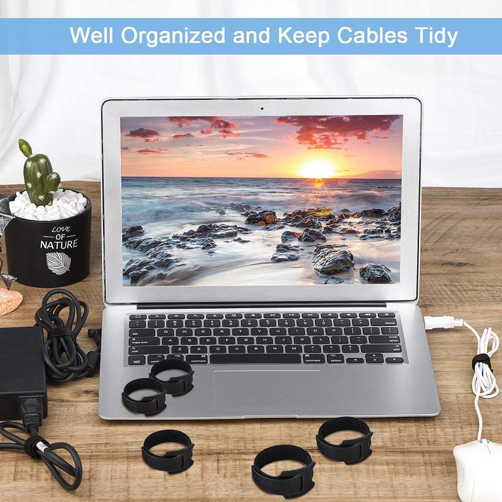 20Pcs USB Cable Organizer Earphone Headphone Mouse Wire Winder Clip Phone Cord Management for iPhone Cable Holder Protection