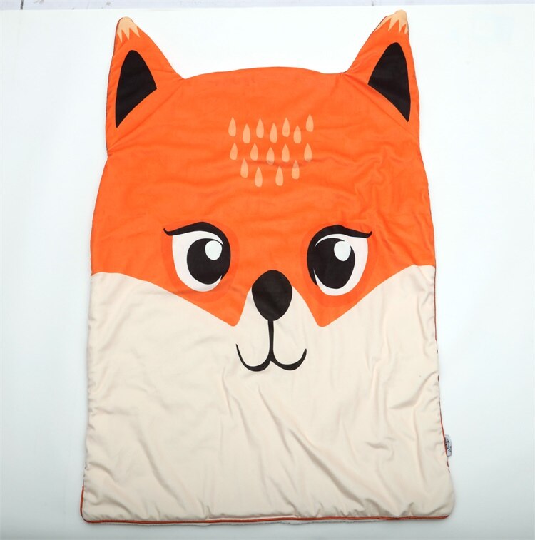 115 x 75cm unik nordisk termisk babydyne med indsats tegneserie nyfødt dyne barnedyne rævebjørn panda børnesengetøj: Orange