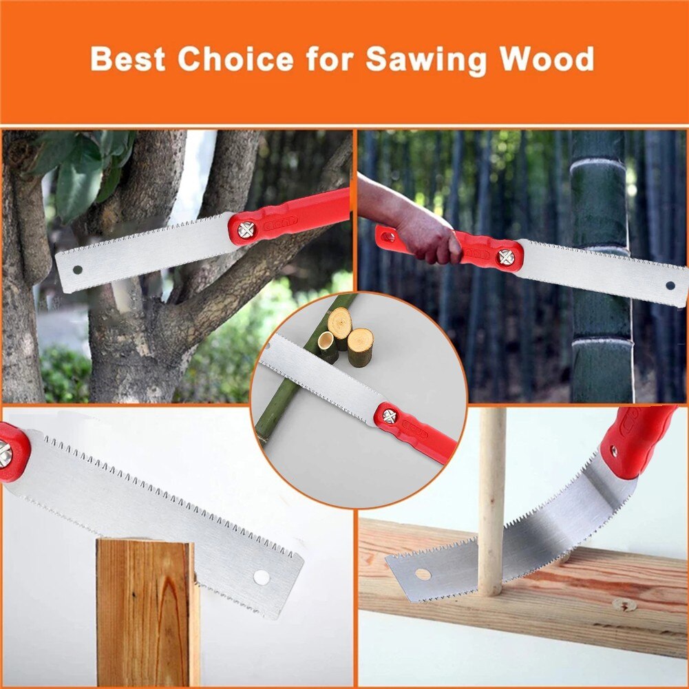 Double Edge Japanese Pull Saw 145mm Flexible Blade Hand Saw For Woodworking Garden Wood Camping Cutting Plastic Pipe Sawing
