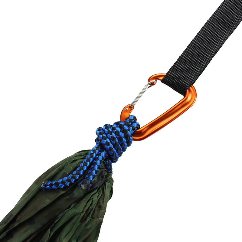 12KN Kleine klimkarabijnhaak D-vorm Bergbeklimmen Gesp Haak Veiligheidsslot Outdoor Camping Wandelen Sleutelhanger