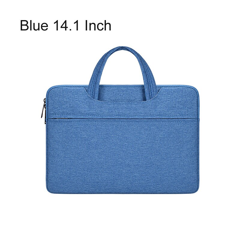 Women Men Bag Laptop Handbag Travel Bussiness Male Briefcase 13.3 14.1 15.6 Inch Notebook Bag For Macbook Air Pro PC Sleeve Case: Blue  14.1 Inch