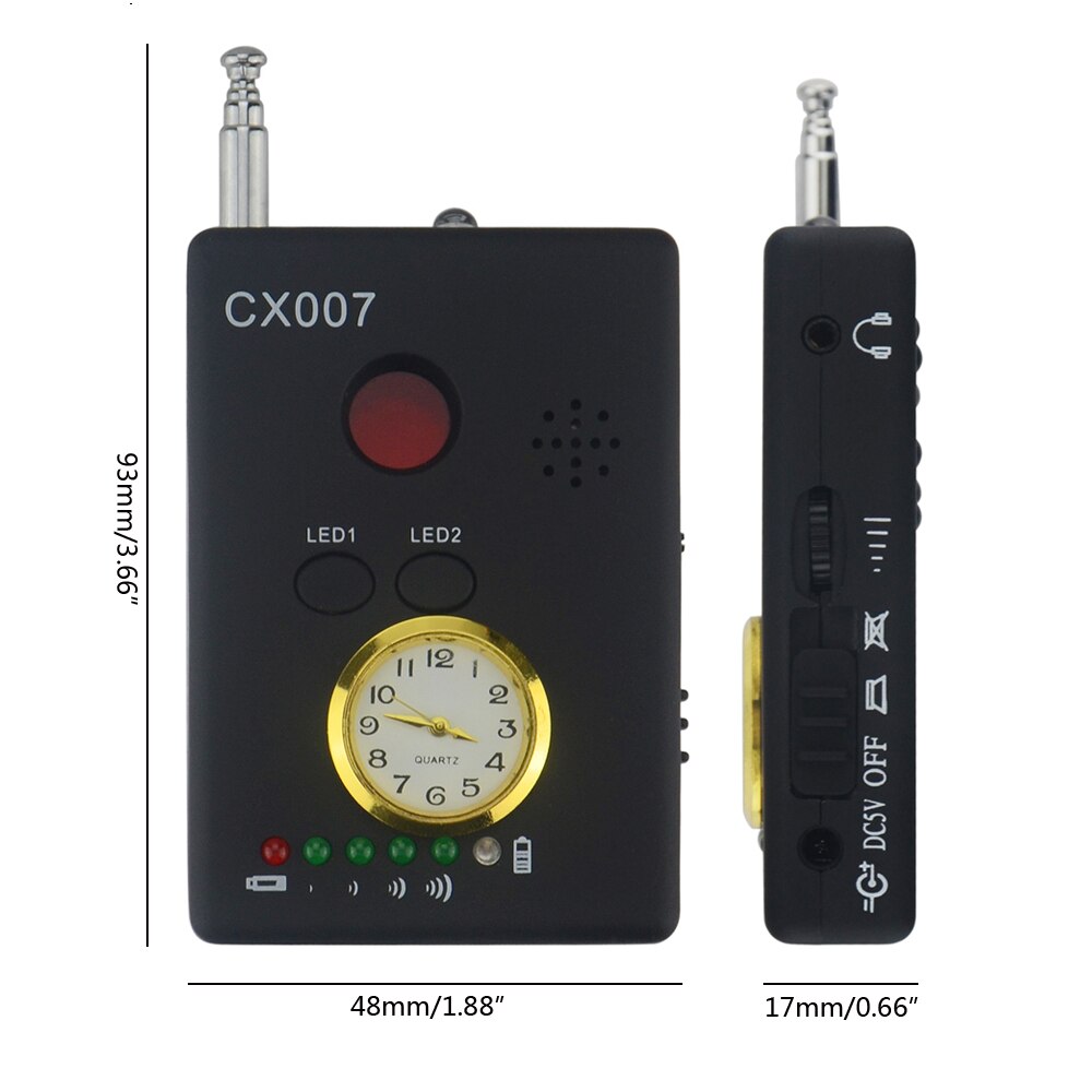 Multi-functional Full-range RF Wireless Wave Signal Radio Detector Camera Auto-detection Tracer Finder Scanner Finder CX007