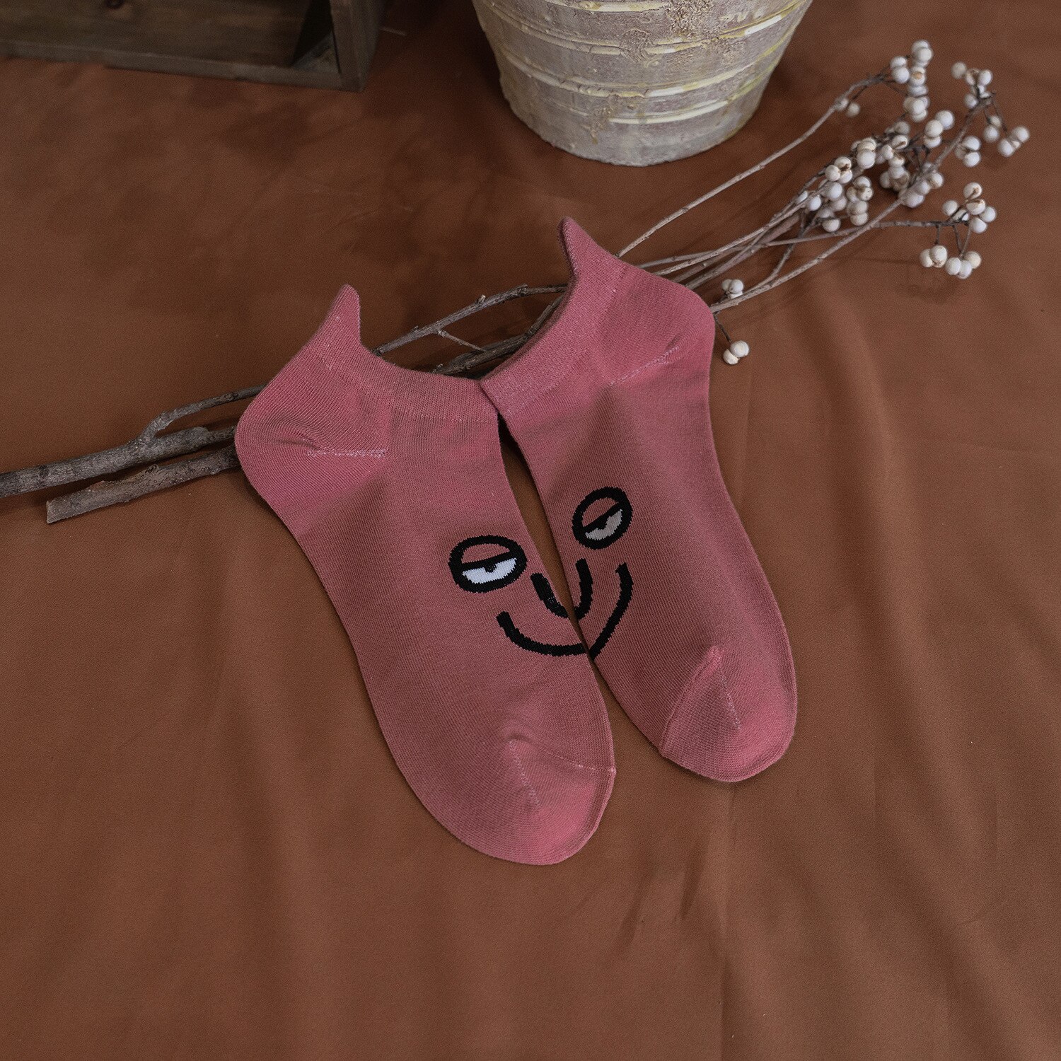 8 Pieces=4 Pairs/Lot Funny Women Boat Socks Cute Harajuku Summer Compression Ankle Socks Breathable and Comfortable TJ3080: 4 Pairs color 8