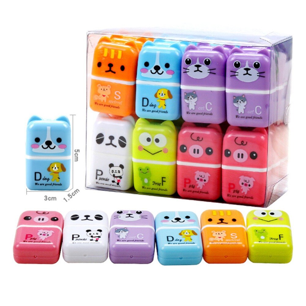 Bear Pattern Roller Eraser Cute Cartoon Rubber School Stationery Kids