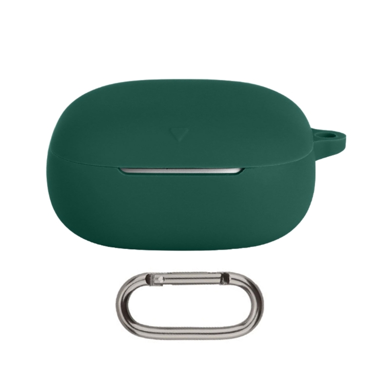 Flexibele zachte siliconen beschermhoesbehuizing voor Anker Soundcore Liberty 5-oordopjes Schokbestendige hoes Krasbestendige hoes: Donkergroen