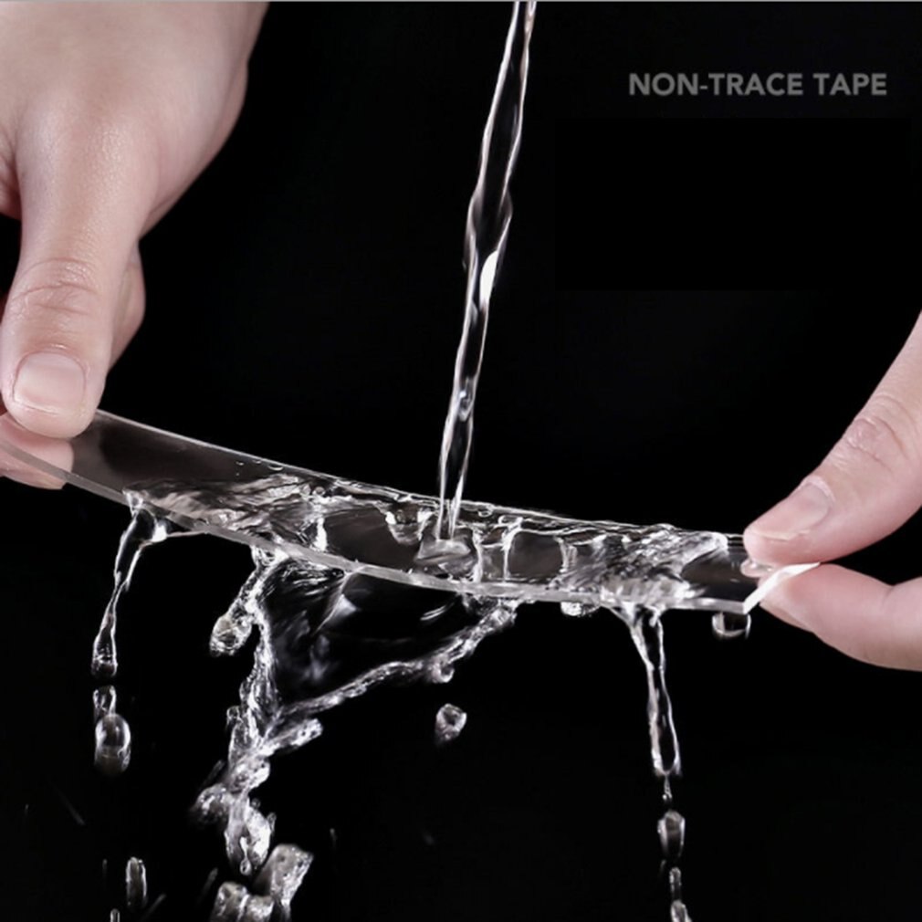 Fortykket nano gennemsigtig sporløs tape vandtæt klæbebånd dobbeltsidet klæbemiddel anti-kollision gel tape