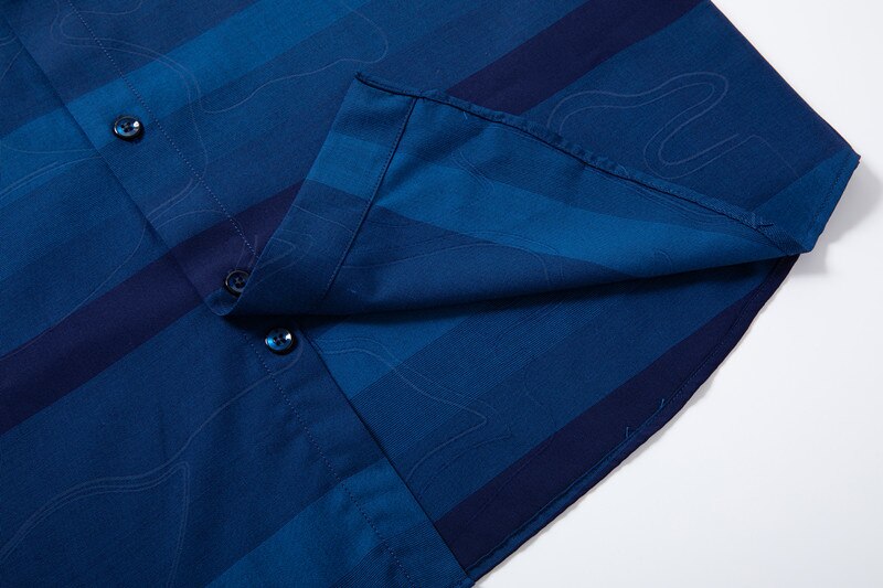Långärmade herrskjortor bomull formell klänning skjorta manlig slim fit randig vardagsskjorta herr 10xl 8xl 6xl 5x