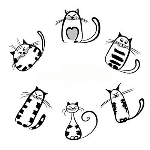 6pcs Square cat Sauce dish ceramic dinner plates sets cat plate Small Saucer Shape Dinner Tray Sauce Dish Mini Ceramics Plate