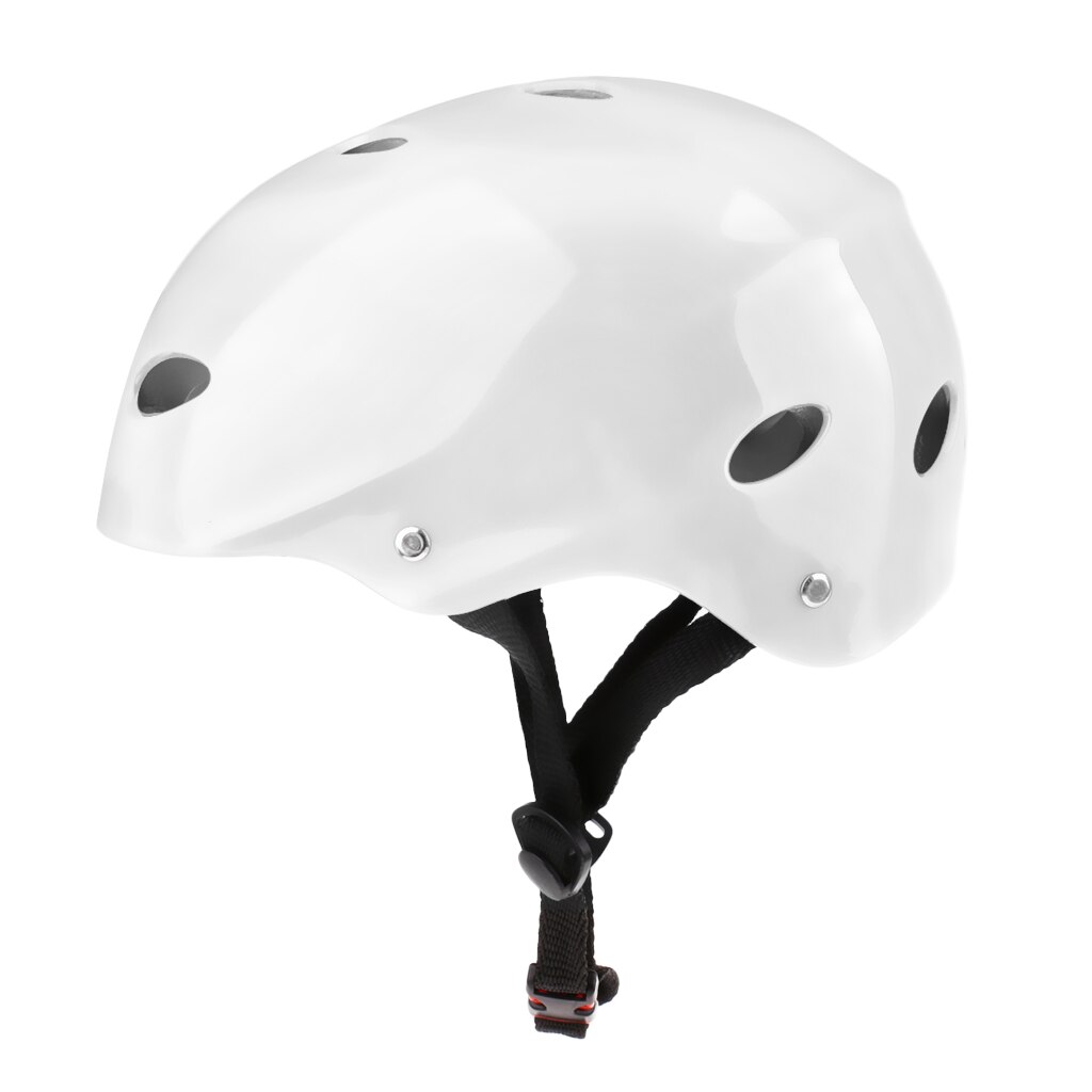 Acqua Sicurezza E Prevenzione Nello Sport del Casco Traspirante E leggero Caschi Per Wakeboard Kayak Canoa Barca Surf Vela Rafting di Skateboard: White M