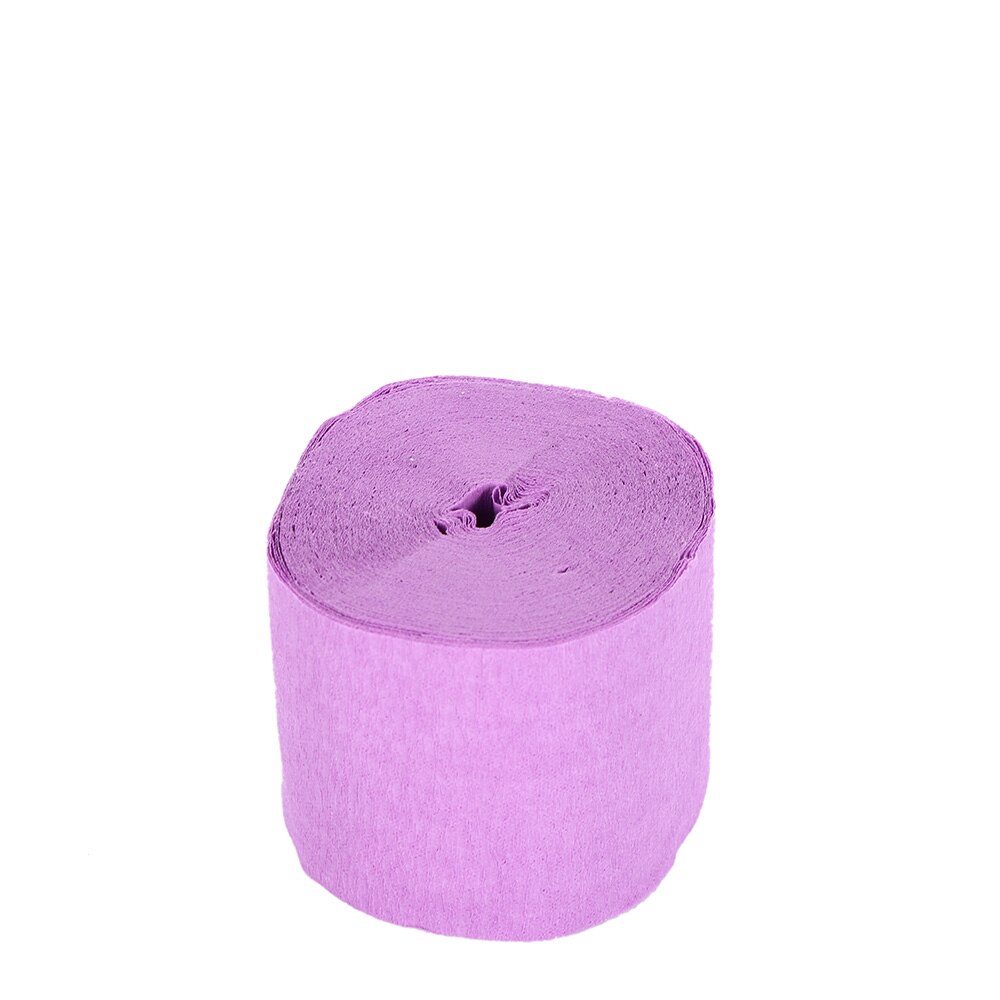 3.5cm*10m Crinkled Crepe Paper Flower Wrapping DIY Scrapbooking Craft for Birthday Party Festival Christmas Decoration: light purple