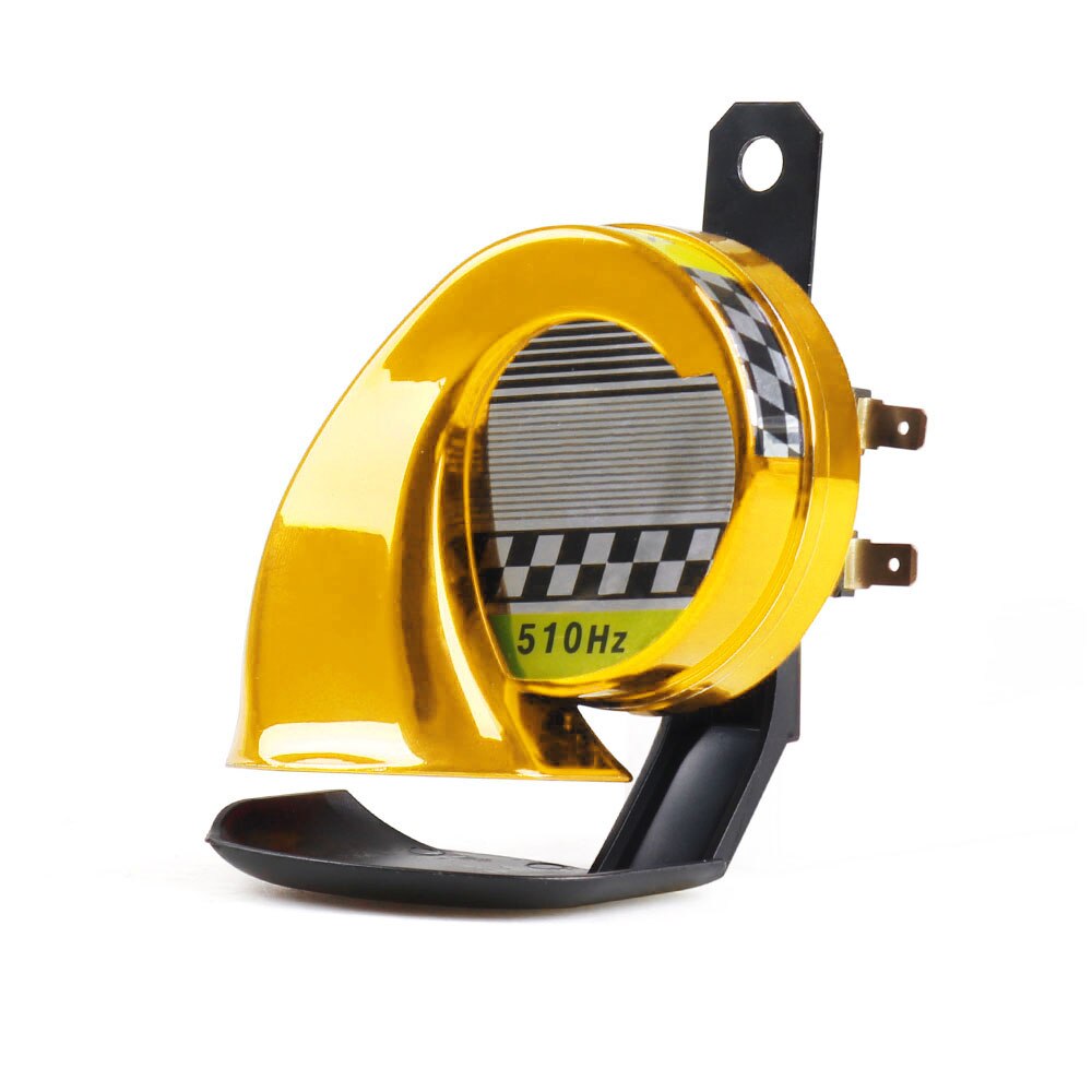 Universal 12V DC 130dB Snail Air Motorcycle Horn Siren Loud 510Hz for Car Truck Motorbike Waterproof: Gold