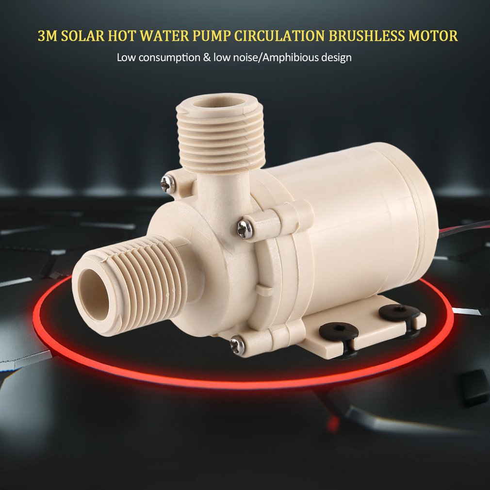 1 stücke Solar- DC 12V 3M Heißer Wasser Umwälzpumpe Bürstenlosen Motor- Wasserpumpe weltweit Einkaufen