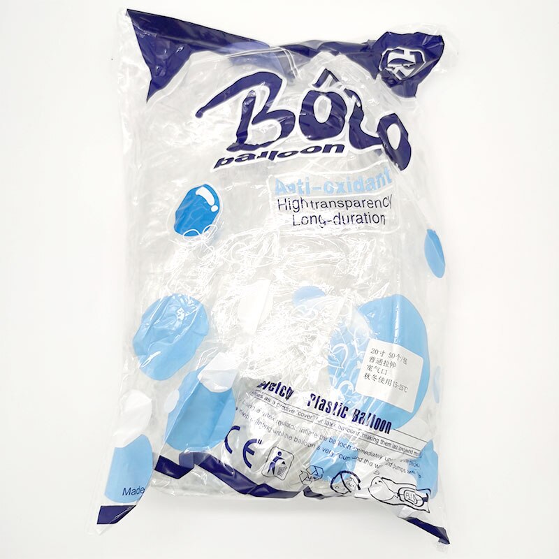 50pcs Clear Bobo Balloon 8/10/12/16/18/20/24/36'' Transparent Bubble Balloon for Birthday Wedding Birthday Christmas Decor Globo: pre-stretched bobo / 10inch