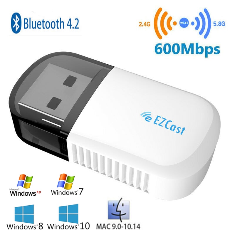 Wireless Bluetooth 4.2 USB WI FI Adapter 5G/2.5G Dual Band AC 600Mbps wi fi Dongle PC Network Card Dual Band wi fi 5 Ghz Adapter
