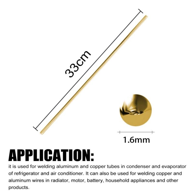 10x svetsstänger verktyg 33cm 1.6mm/2.0mm mässing svetslödda lödstänger elektrod inget behov av lödpulver mässing svetstrådar verktyg