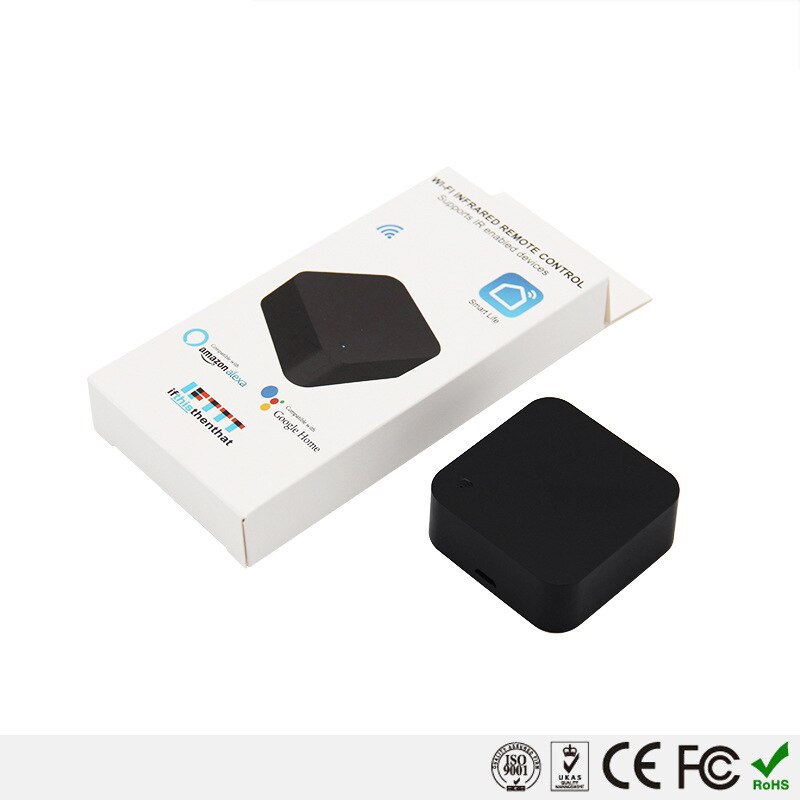 La plus petite maison intelligente de télécommande intelligente d'ir de WiFi mini Compatible avec Alexa, Assistant de Google, IFTTT, vie intelligente, TuyaSmart