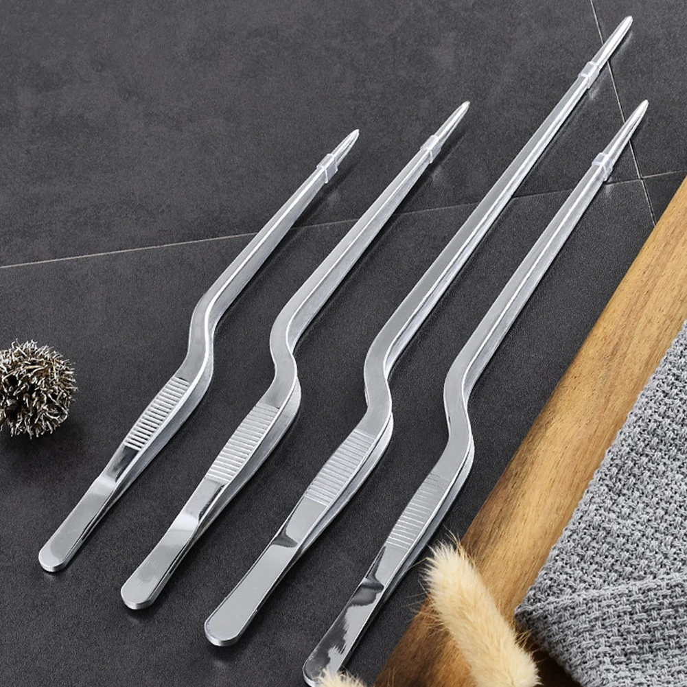 Pinzas de cocina, utensilios de cocina, pinzas para barbacoa, pinzas para alimentos, pinzas para jefe de cocina, portátiles de acero inoxidable para Picnic, barbacoa, cocina