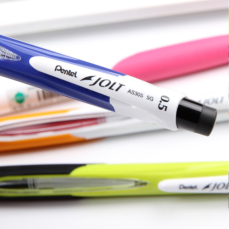 4 pcs Pentel Jolt Shake Auto Pencil 0.5mm AS305 Drawing Painting Color Activity Pencil Automatic Leading Pen Comfortable