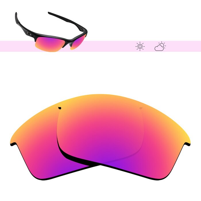 Glintbay Polarized Replacement Sunglasses Lenses for Oakley Bottle Rocket-Multiple Options: Midnight Sun Mirror