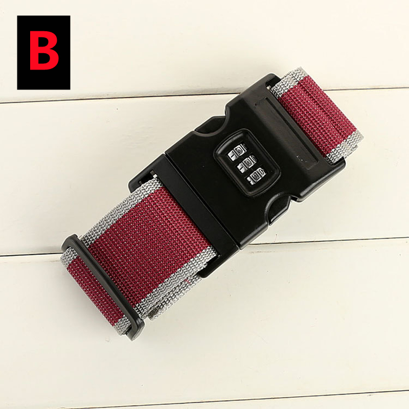 2/1PC Luggage Buckle Strap Anti-theft Password Lock Packing Belt Luggage Strap Bundling Belt Packing Belt Strap Suitcase Belts: 3/8" / Bronze