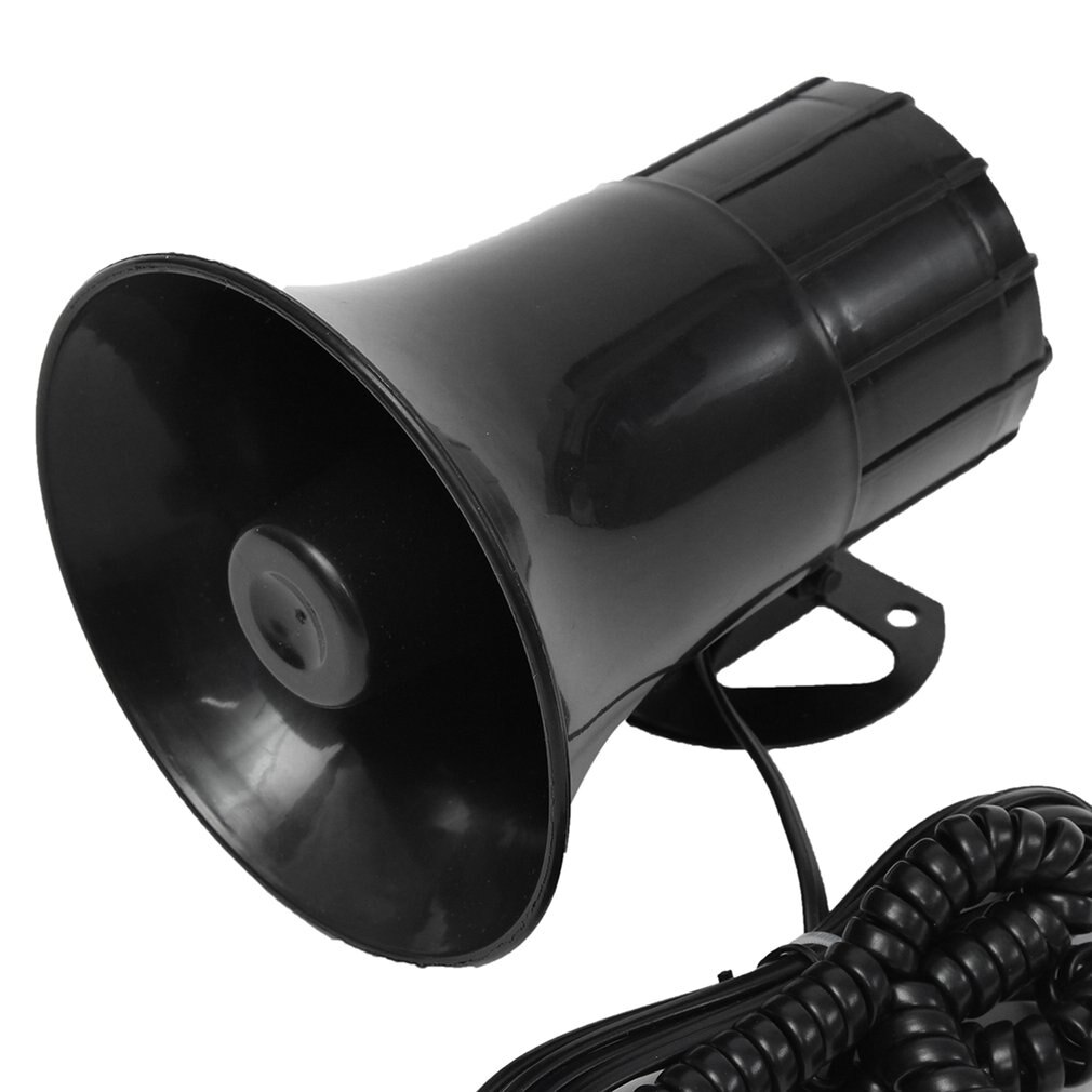 12V 7 Sounds Car Loud Speaker Electronic Warning Siren Motorcycle Security Warning Megaphone Police Fire Horn Alarm
