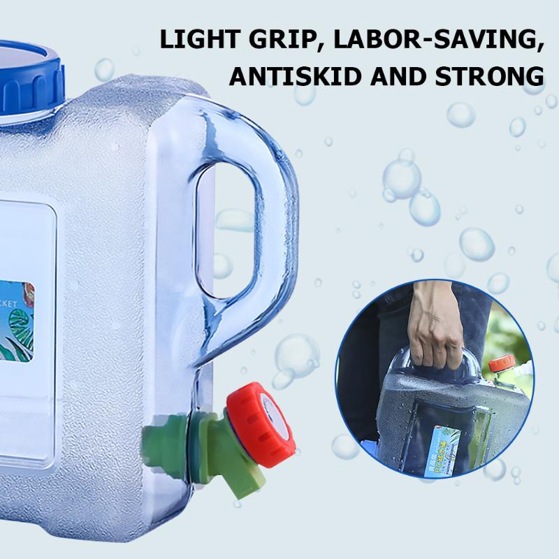 5/7.5/8/10/12/15L Capaciteit Outdoor Water Emmer Draagbare Rijden Wateater Emmer Draagbare Tank Container met Kraan Voor Camping