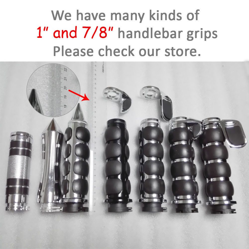 1" Motorcycle Skull Handlebar Hand Grips For Kawasaki Vulcan VN 800 900 1500 1600 1700 2000