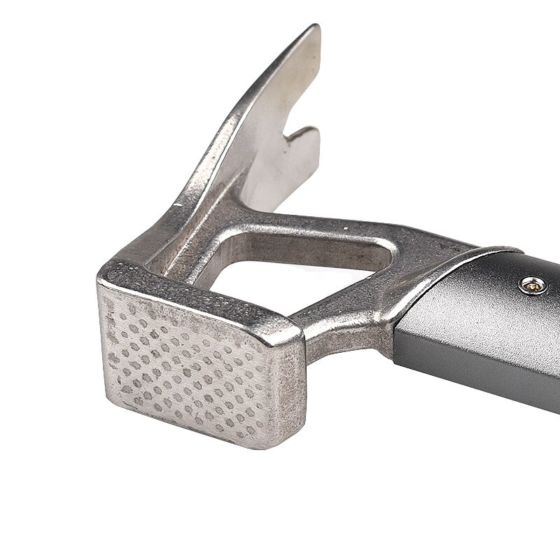 Martillo para tienda de campaña al aire libre, alpinismo, senderismo, tirador de clavos de acero inoxidable