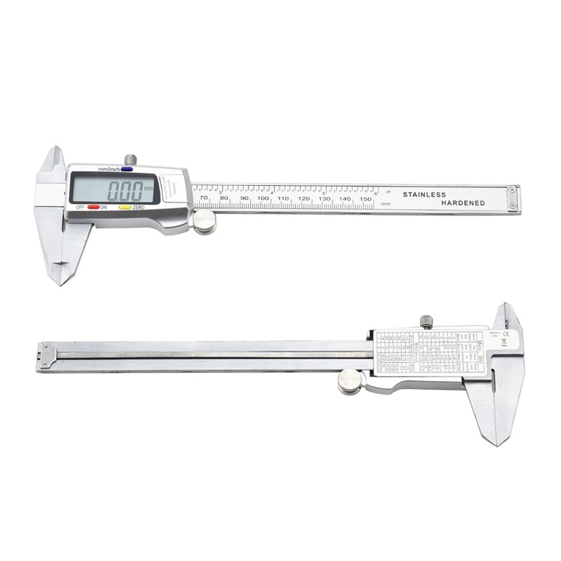 6-Inch Digital Caliper - 150mm LCD Electronic Vernier Caliper For Precision Measuring (Black)