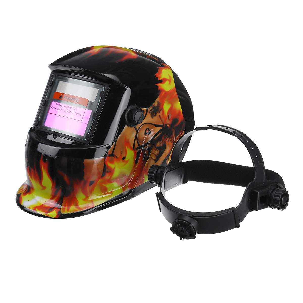 Solar Automatic Welding Helmet Welding Mask Auto Darkening Head-Mounted ARC TIG MIG Welding Cap Grinding Protective Helmet