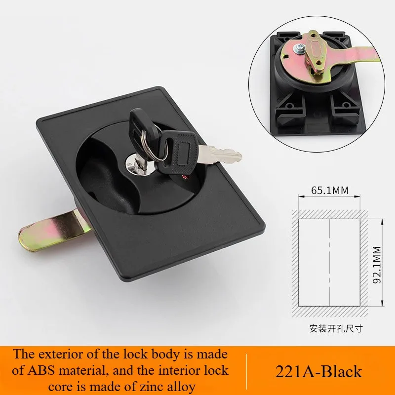 Cerradura de puerta de gabinete, hoja de hierro, archivador, biela, cerradura, herrajes para muebles DIY: Cromo
