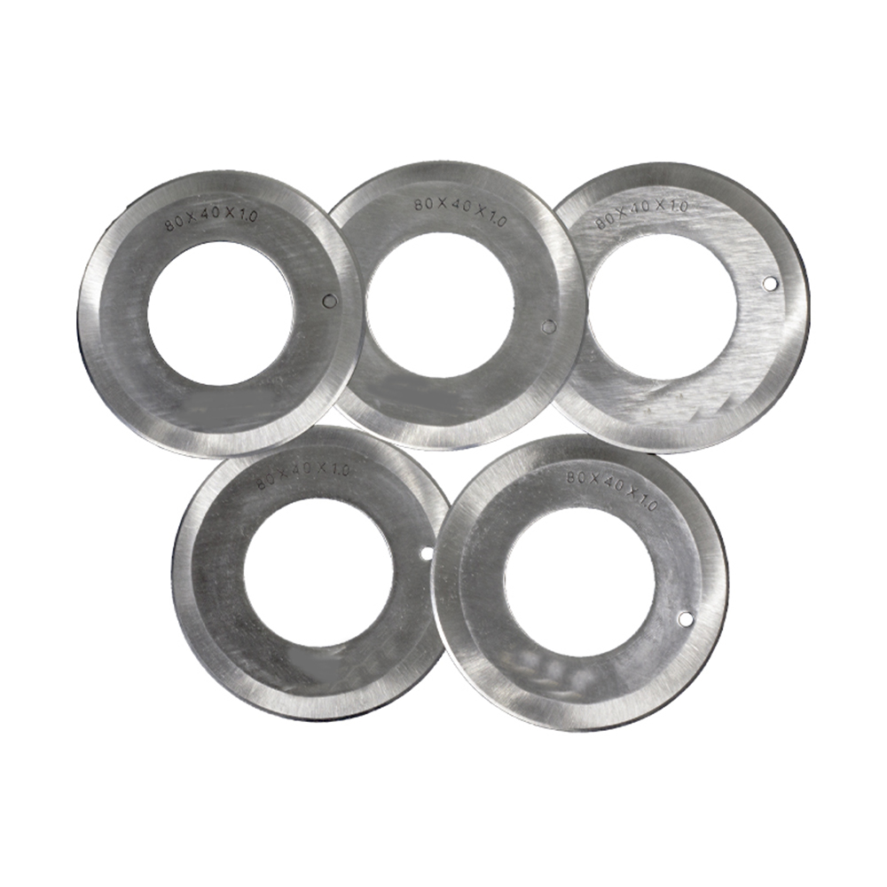 5Stck Schneiden maschine runde klinge schneiden maschine runde messer doppelseitige 80*40*1,0 leder schneiden rohr klinge