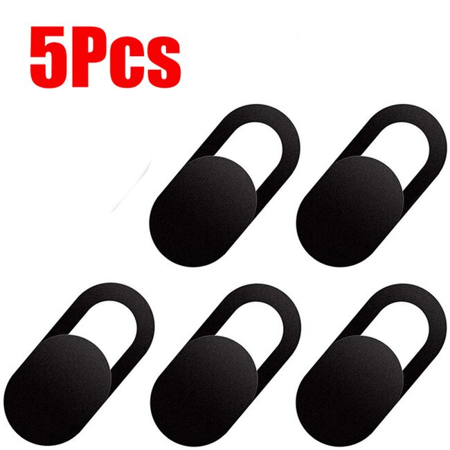 5/10/20Pcs Laptop Webcam Cover Webcam Universele Telefoon Antispy Camera Cover Voor Ipad Web Pc Macbook tablet Lenzen Privacy Sticker: 5pcs black