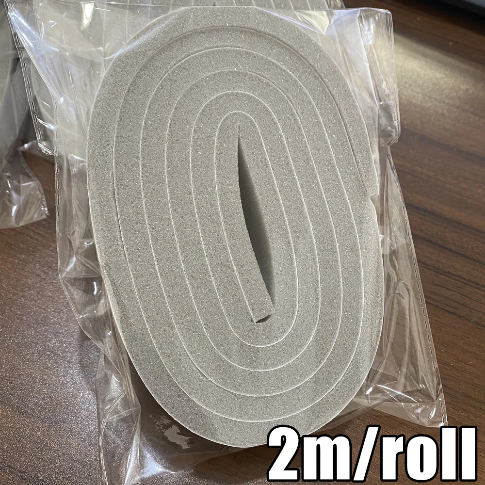 Foam Window Sealing Strip Weather Stripping Door High Resilience Seal Tape Self-Adhesive Soundproof Windproof Insulation Strips: camel / 4m