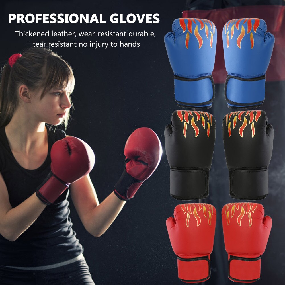 2pcs Kick Boxing Gloves for Men Women Karate Muay Thai Boxeo Free Fight Martial MMA Sanda Training Equipment for Kids Adults