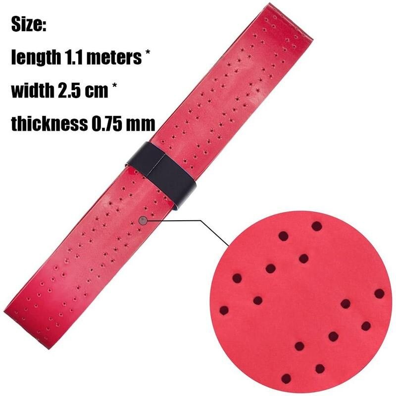 1.1m anti-slip åndbar sport over grip svedbånd over tennis tape greb til badminton cykelketcher greb badminton tenn  o7 k 9
