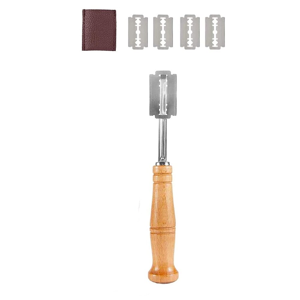 MLIA Oval Round Banneton Proofing Basket Sourdough Natural Rattan Basket Liner Bread Baking Includes Cloth Liner, Dough Scraper: bread scoring lame